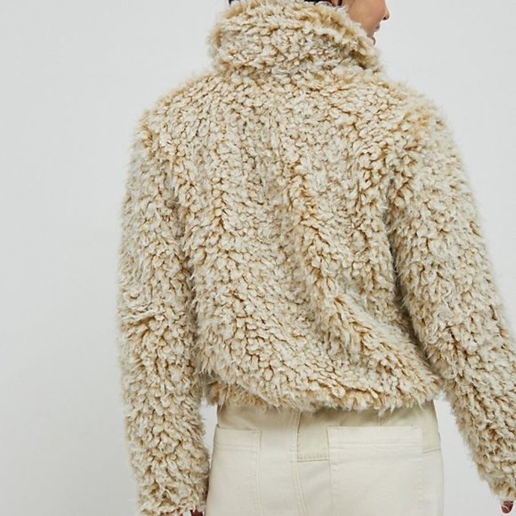NWT Anthropologie Brenna Faux Fur Sherpa Jacket - Picture 4 of 9